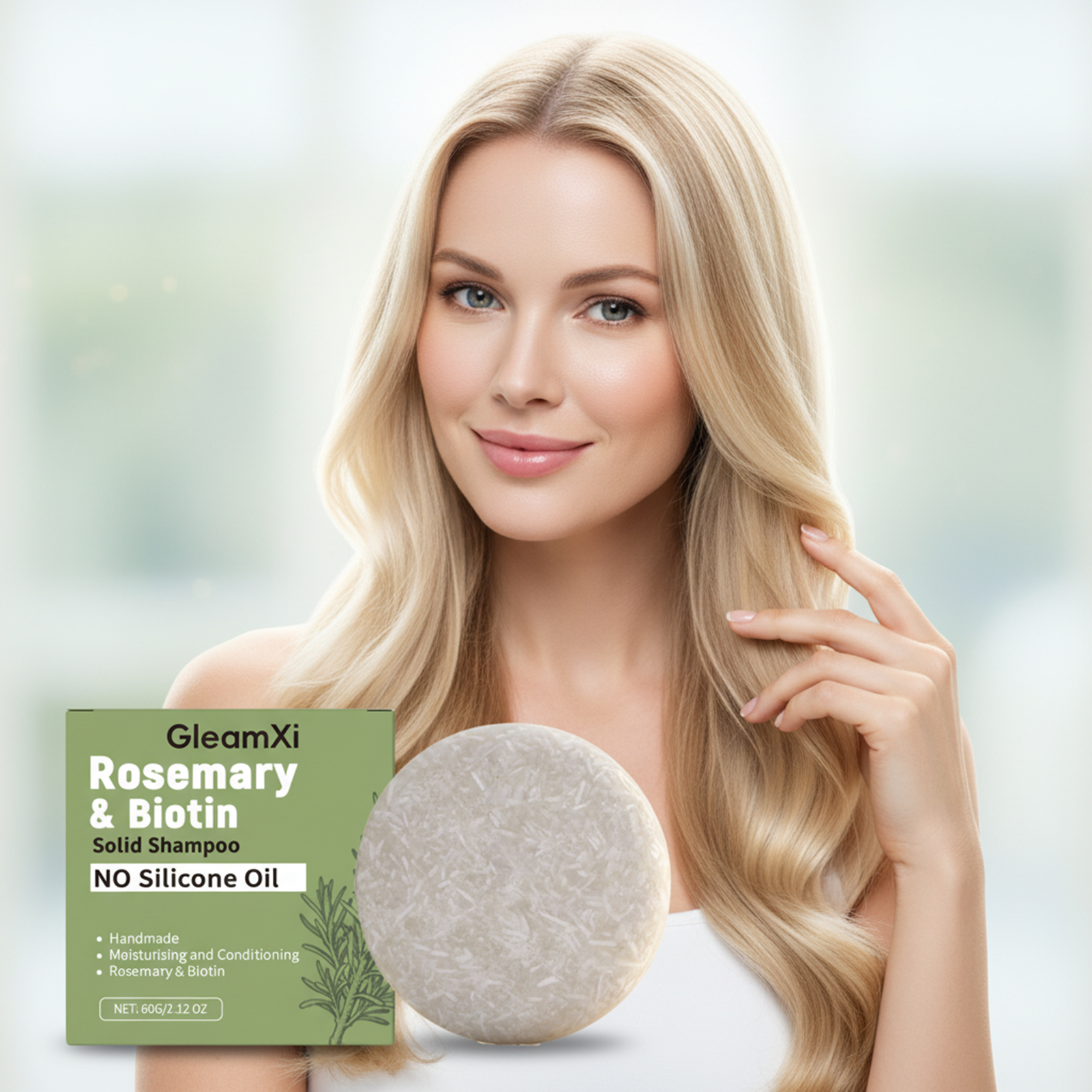 Biotin Hair Growth - 60g Rosemary Biotins Solid-Shampoo For Hair