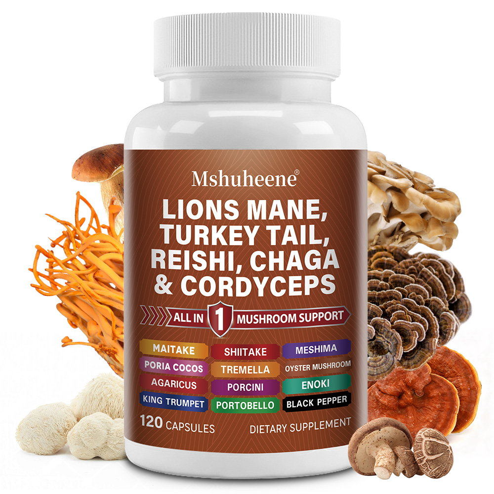 Lion Mane Mushroom - Strength Mushroom Complex Capsules, Lions Mane