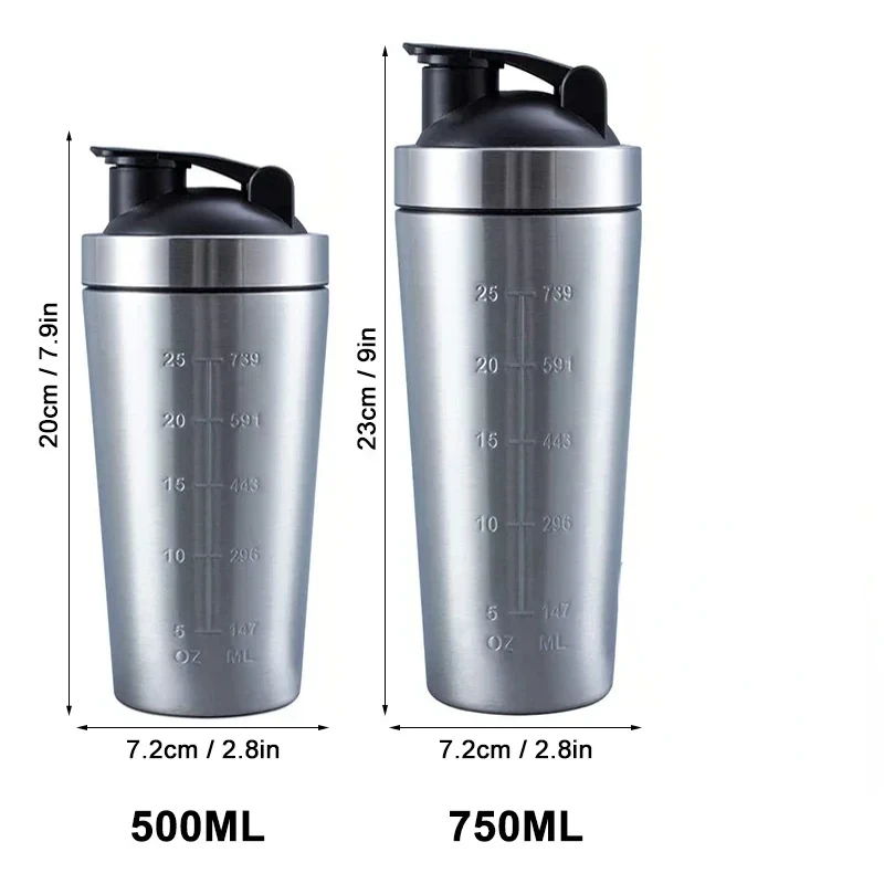 Stainless Steel Protein Shaker – Nutrition Sports Fitness recenzja i cena