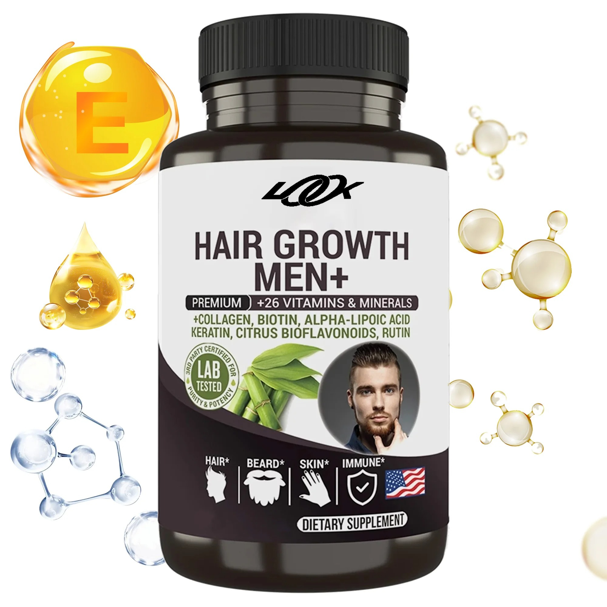 Hair Growth Men Supplement - P – Biotin Hair Growth recenzja i cena