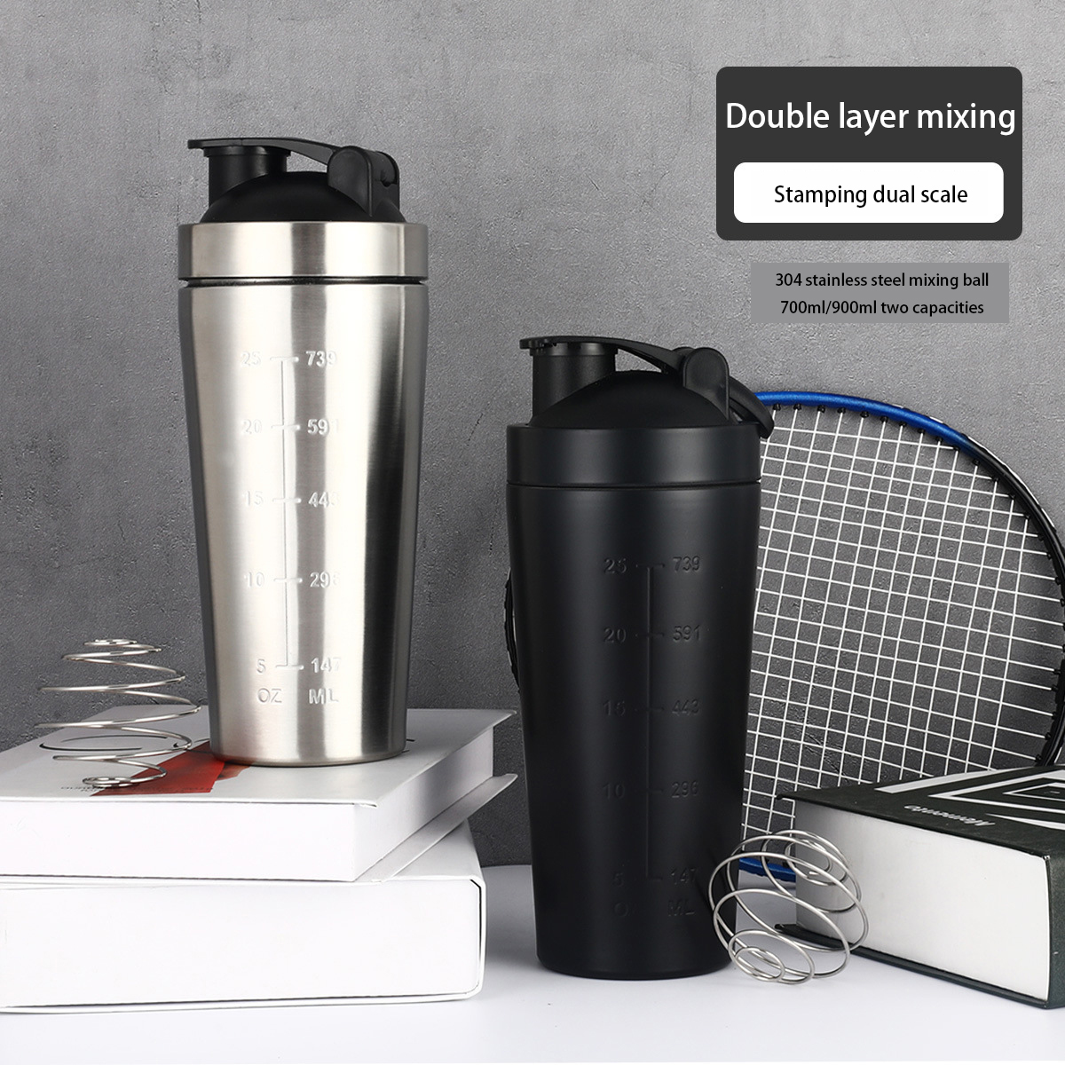 Stainless Steel Protein Shaker – Nutrition Sports Fitness recenzja i cena