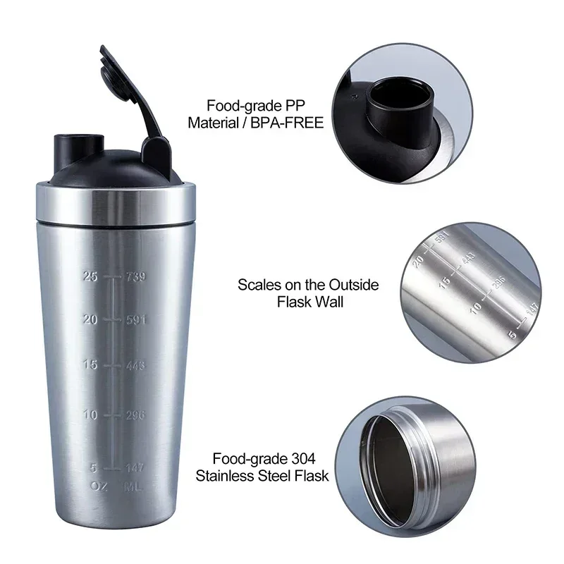 Stainless Steel Protein Shaker – Nutrition Sports Fitness recenzja i cena