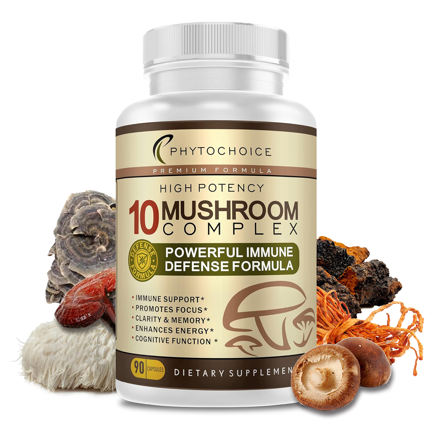 10x Mushroom Complex Capsules  – Lion Mane Mushroom recenzja i cena
