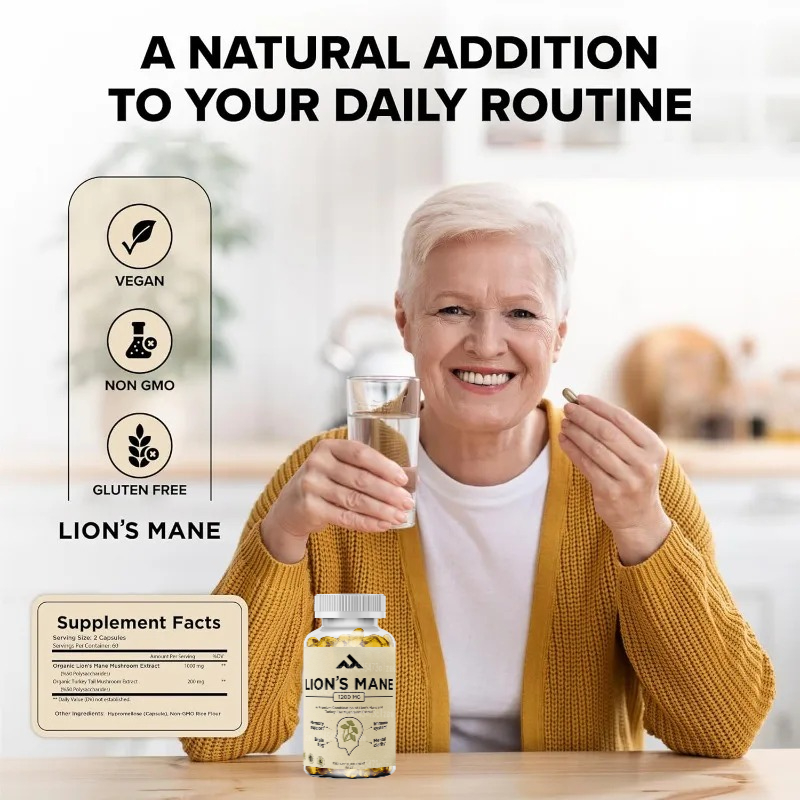 Lion Mane Supplement Capsules  – Lion Mane Mushroom recenzja i cena