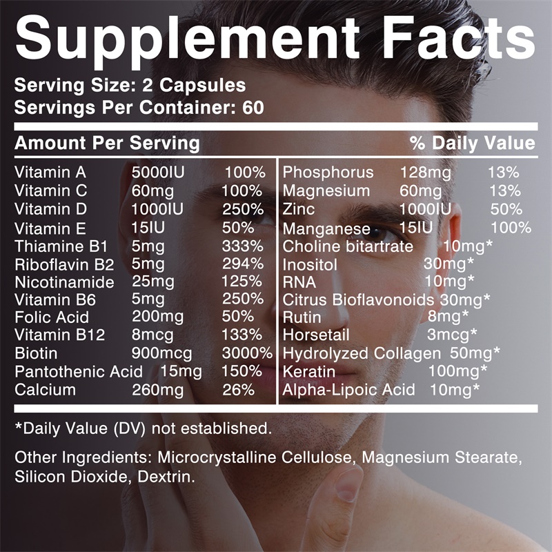Hair Growth Men Supplement - B – Biotin Hair Growth recenzja i cena