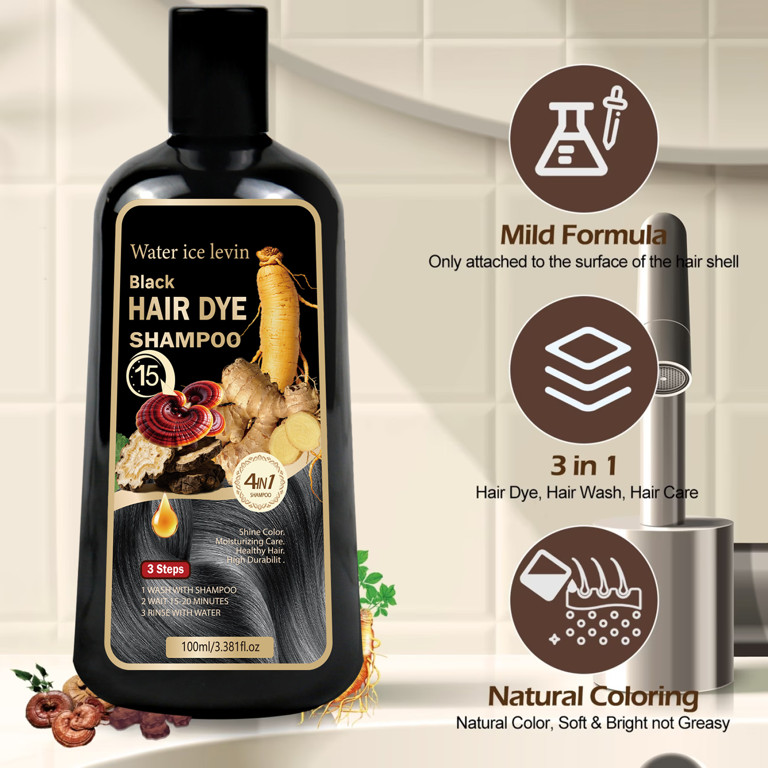 Black Sesame Ginseng Reishi Ha – Biotin Hair Growth recenzja i cena