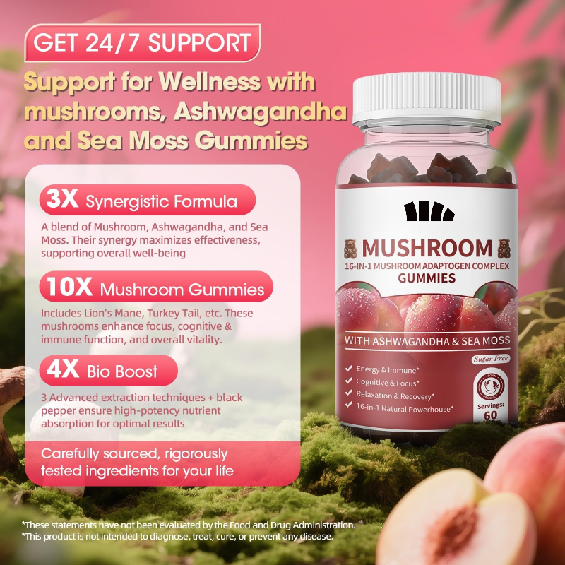 Mushroom Gummies 2500mg Contai – Lion Mane Mushroom recenzja i cena