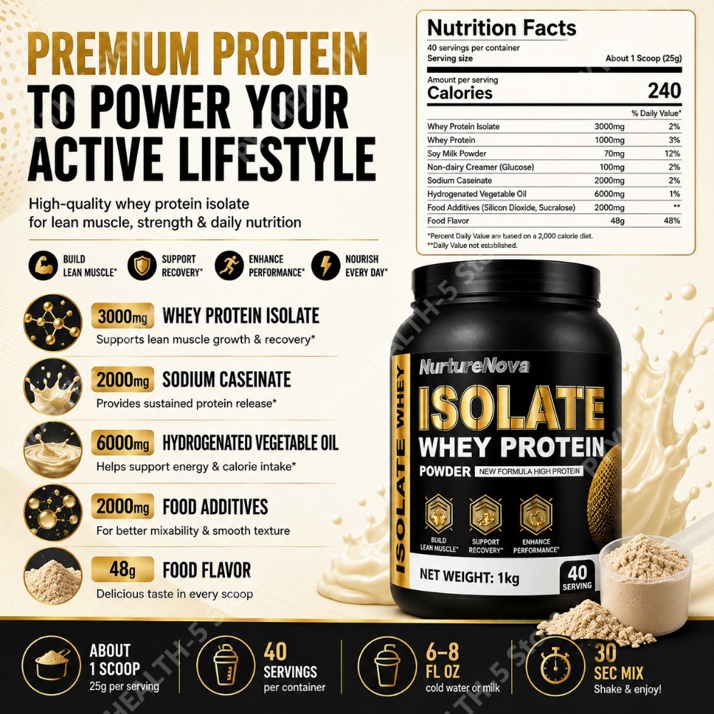 Isolate Whey Protein Powder 1k – Nutrition Sports Fitness recenzja i cena